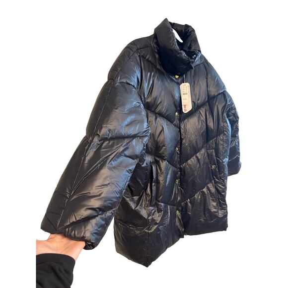 NWT J. Crew Villa Puffer Coat with PrimaLoft Black Size XXL - Picture 3 of 8